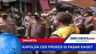 Kapolda Cek Prokes di Pasar Kaget Pancoran Jakarta Selatan
