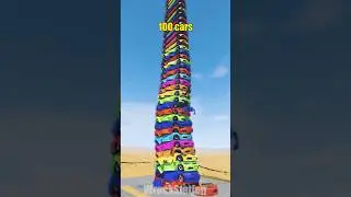 Biggest Car tower Fall 🤯 