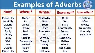 Examples of adverbs #youtube #english #education #englishgrammar #adverbs  #englishspeaking