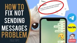 How To Fix Not Sending Messages In Telegram | Sorry, you can only send messages to...