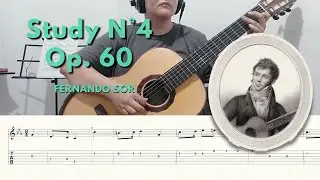 Study N°4 Op. 60 - Fernando Sor (tutorial + tabs)