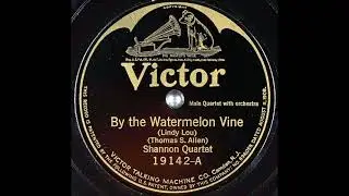 By the Watermelon Vine (Lindy Lou) ~ Shannon Quartet with Orchestra (1923)