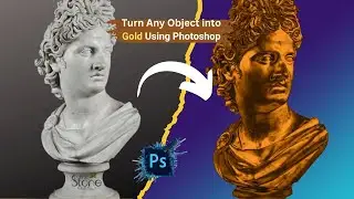 How to Create a Realistic Golden Object in Photoshop | Quick & Easy #asia #india