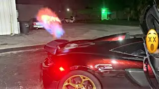 McLaren 600LT THROWING INSANE FLAMES 6 FEET IN THE AIR!!!!