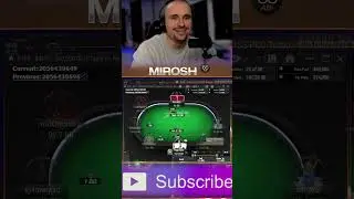 лимп 3бет, что там?) #shorts #mirosh #poker #shortvideo #highlights  #pokeronline #gg