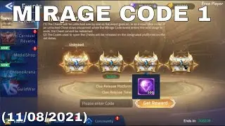 MIRAGE CODE 1 (11/08/2021)  -  500 DIAMOND ► MOBILE LEGENDS ADVENTURE