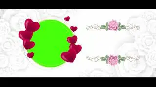 New Green screen wedding title effects  template WhatsApp Heart Beat Wedding Invitation