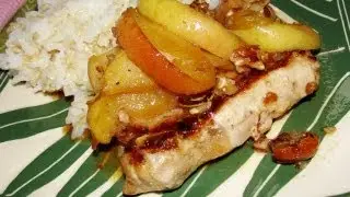 Caramel Apple Pork Chops