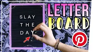 Letter Board DIY EINFACH selber machen! Pinterest Deko Idee Deutsch