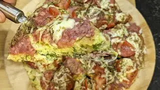 КАБАЧКОВАЯ ПИЦЦА на Сковороде! Один из самых вкусных рецептов из кабачков!