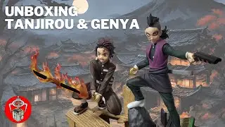 UNBOXING & REVIEW ACTION FIGURE KIMETSU NO YAIBA TANJIROU & GENYA!!!