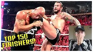 NEW WWE FAN REACTS TO THE TOP 150 FINISHERS OF ALL TIME!
