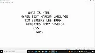 what is html full information // #viral #technology #web  #youtube //by kanhaiya shukla