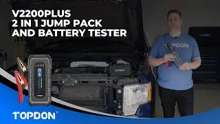 TOPDON V2200Plus Overview | 2 In 1 Jump Pack And Battery Tester