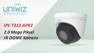UNIWIZ  IPC T312 APKZ   2 0 Mega Piksel IR DOME Kamera