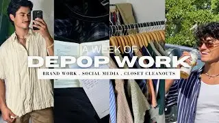 a week of DEPOP work: social media/brand work/spring drop prep