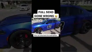 FULL SEND GONE WRONG! Scat Pack Crash! #dodge #charger #scatpack #fullsend #fail