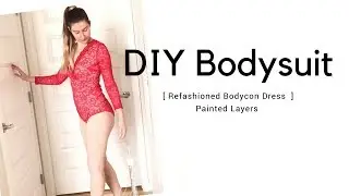 How to make a bodysuit from a dress-DIY