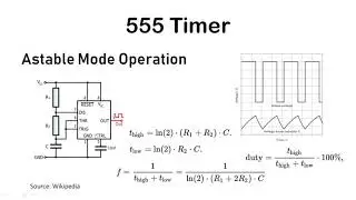 Astable and Monostable operation using 555 timer (in TinkerCAD)