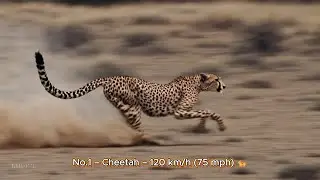 Top 10 Fastest Animals in the World ! 🏃💨💨💨 (100m Sprint Speed Test)