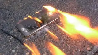 Burning a New iPhone 5 with Gasoline - Will it Survive?