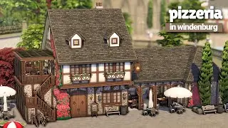 PIZZERIA & BAR 🍕 The Sims 4 Save File Speed Build (no talking) | No CC