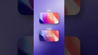 Noob VS Pro after effects apple liquid glass animation! 