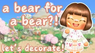 TEDDY BEAR PICNIC FOR TUTU | Speed Build | Aesthetic Villager Yard Idea | Let's Play Animal Crossing