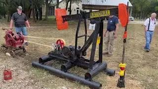 Restoring a National Oil Well Pump Jack with a Hit-and-Miss Engine