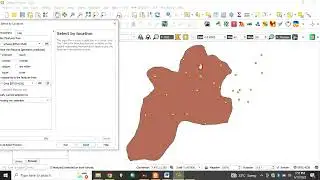 How to select point by location in QGIS
