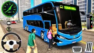 Direksiyonlu Otobüs Şehir Yolcu Oyunu - Town Hall Bus Simülasyonu - Android GamePlay