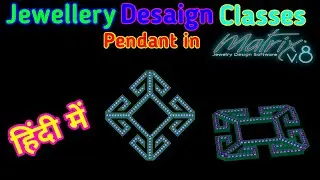 How To Make Diamond Pendant Set Matrix 8.0||Cad Design Part-93