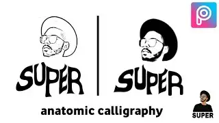Anatomic Calligraphy | Picsart mobile editing ideas