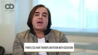 Paintless hair transplantation with sedation