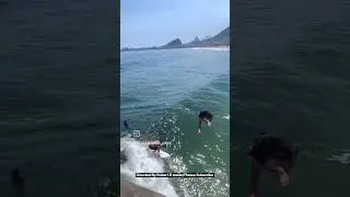 Jumping funny accidents #funny #swimming #viral