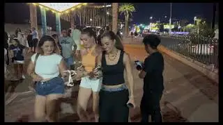 Las Vegas de noche un pedacito de nuestro recorrido