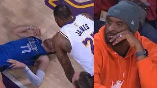 Luka Doncic takes a scary hard fall but seems to be okay | Lakers vs Mavs