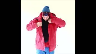 Men's Plus Size Ski Jacket in red - Cartel Bankso