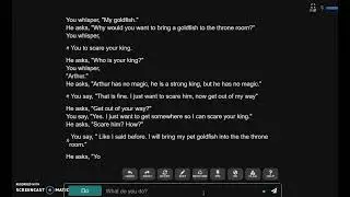 AI dungeon Wizard story