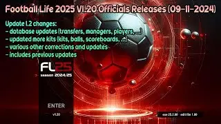 Football Life 2025 NEW UPDATE version 1.20 (09-11-2024) Season 2024/25