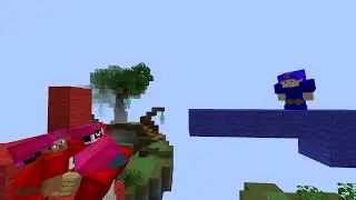 Minecraft Bedwars 3 Average Players VS 1 Pro