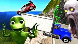 Escape From The Shy Guy (SCP-096) |Car Ride Chase| BeamNG Drive#23 Funny alien dance. Dame tu Cosita