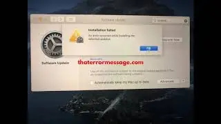 Installation failed (macOS Big Sur)