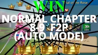 Hero Stage Normal 8-9 using F2P heroes with 3 crowns winning (Auto Mode)