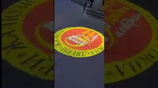 Гобо проектор для рекламы на асфальт