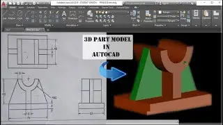 AutoCAD 3D Part Model & Animation Path Tutorial.