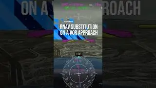RNAV substitution on a VOR approach. 