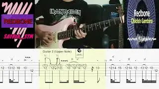 Redbone - Childish Gambino (Satria STM)Guitar TABS , slow tempo tutorial