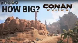 HOW BIG IS THE MAP in Conan Exiles? Run Across the Map