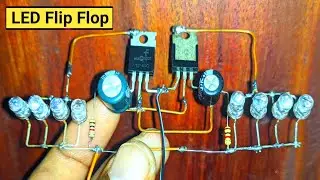 Flip Flop LED Circuit | Police Led Flasher Light | Flip Flop LED Flasher Circuit using Transistor